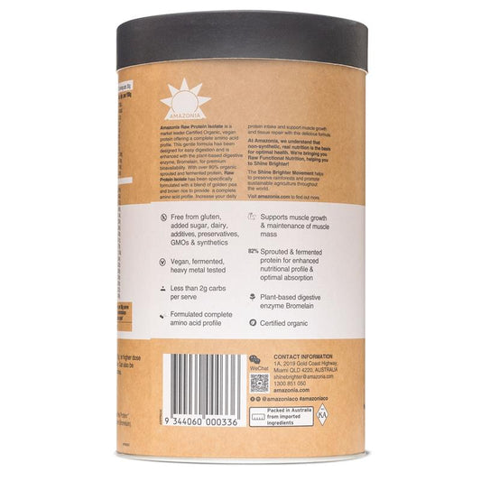 Amazonia RAW Protein Isolate Natural 1kg - Premium Plant-Based Protein-Auzzi Store