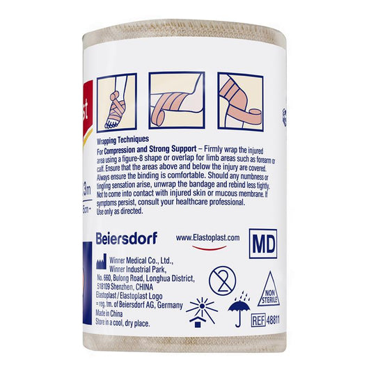 Elastoplast Heavy Weight Crepe Bandage - 7.5cm x 2.3m for Enhanced Support-Auzzi Store