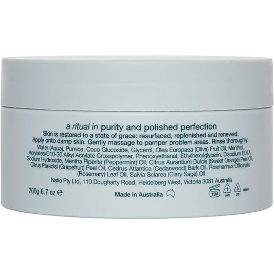 Natio Utopia Sublime Renewal Foot Scrub 200g - Revitalizing Treatment