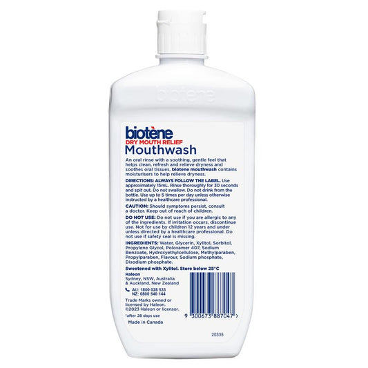 Biotene Dry Mouth Relief Mouthwash Fresh Mint 470mL - Soothing Hydration-Auzzi Store