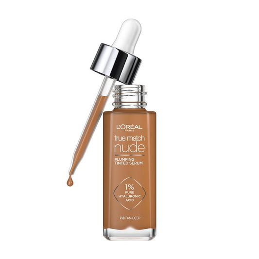 L'Oreal Paris True Match Nude Plumping Tinted Serum Foundation Tan Deep 7-8 – view 2