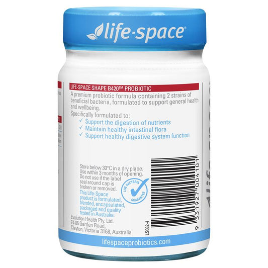 Life-Space Shape B420 Probiotic - 60 Capsules for Digestive Health - Auzzi Store