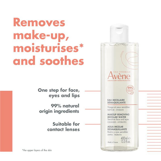 Avene Makeup Removing Micellar Water 400ml - Gentle Cleansing – view 2