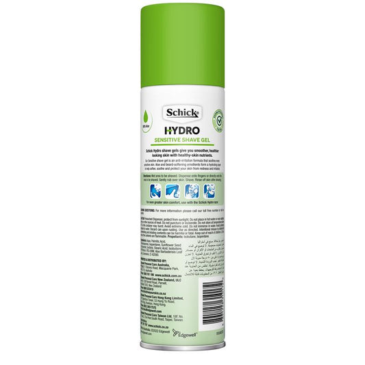 Schick Hydro Sensitive Shave Gel 198g - Hypoallergenic, Dermatologist Tested – view 2