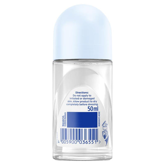 NIVEA Black & White Invisible Roll-On Deodorant 72H Protection 50ml – view 2