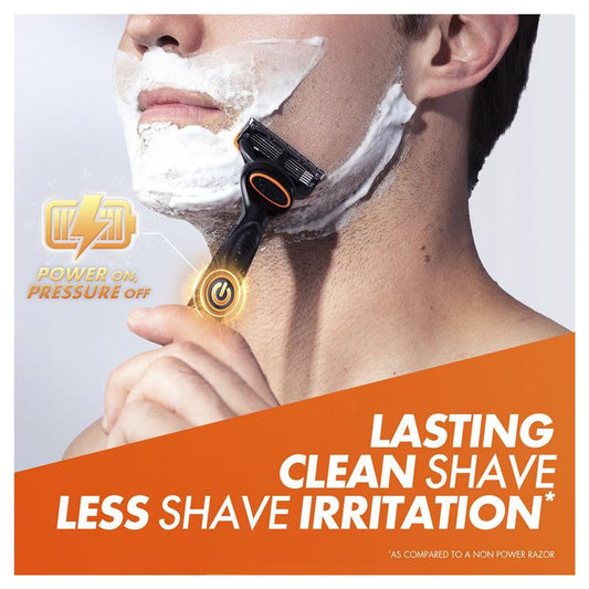 Gillette Fusion5 Power Razor + 2 Blades - Ultimate Shaving Experience-Auzzi Store