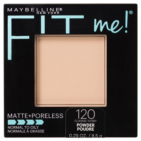 Maybelline Fit Me Matte & Poreless Pressed Powder - Classic Ivory 120 - Auzzistore