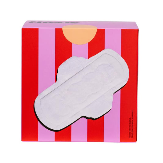Moxie Organic Cotton Daytime Pads with Wings, Vegan Certified – 10 Pack – view 2