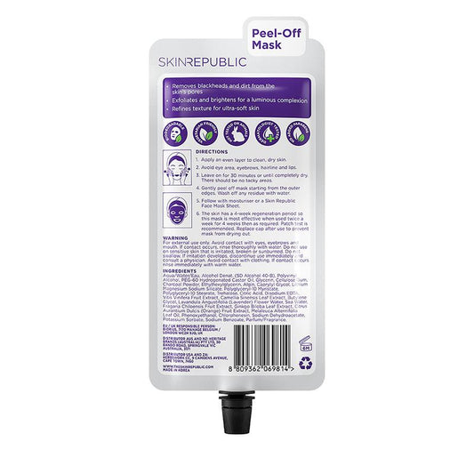 Skin Republic Charcoal Peel Off Mask - Deep Cleansing for Radiant Skin - Auzzi Store