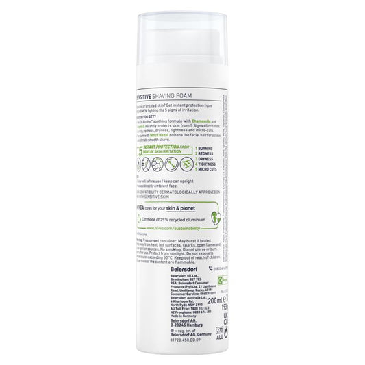 NIVEA MEN Sensitive Shaving Foam with Chamomile & Vitamin E 200ml – view 2