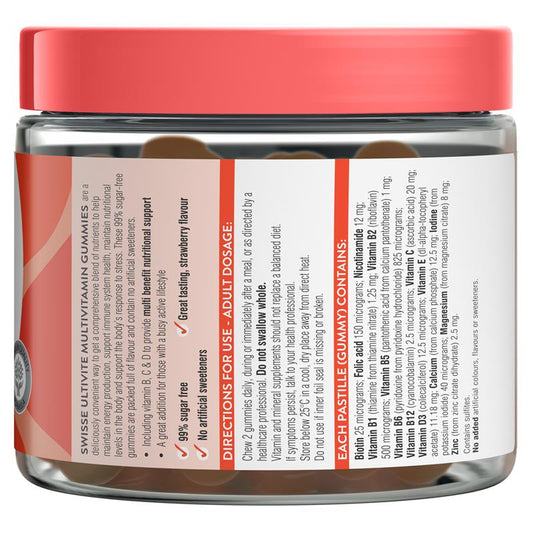 Swisse Ultivite Multivitamin Gummies 120ct, Sugar-Free, B, C & D Vitamins – view 2