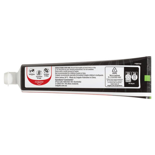 Colgate Advanced Whitening Charcoal Toothpaste 180g - Whiter Teeth in 7 Days – view 2 - Auzzistore
