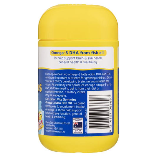 Nature's Way Kids Smart Vita Gummies Omega-3 DHA Fish Oil - 60 Pastilles - Auzzi Store