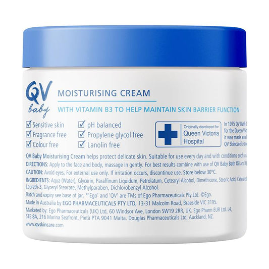 Ego QV Baby Moisturising Cream 250g - Daily Hydration for Delicate Skin-Auzzi Store