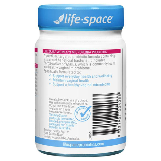 Life-Space Women's Probiotic Microflora 60 Capsules for Vaginal Health – view 2
