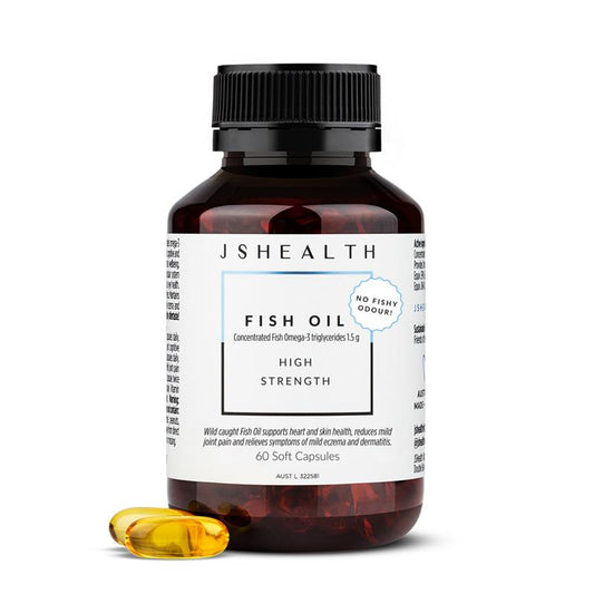 JSHealth Fish Oil 60 Capsules - High Strength Omega-3 EPA DHA, Sustainable – view 2