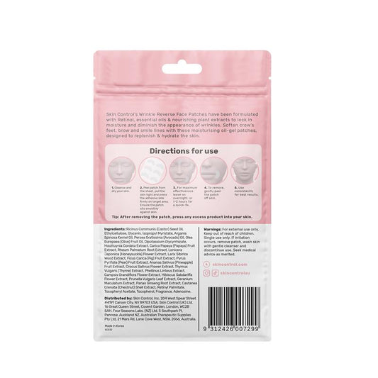 Skin Control Wrinkle Reverse Face Patch + Retinol 24 Pack - Youthful Skin Awaits