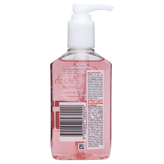Neutrogena Oil-Free Acne Wash Pink Grapefruit Facial Cleanser - 175ml-Auzzi Store