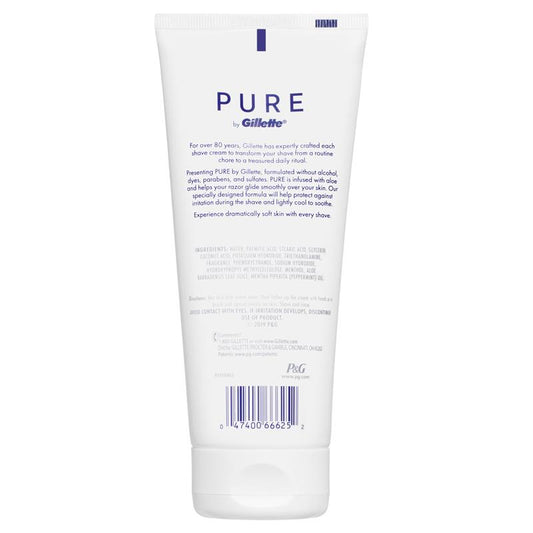 Gillette Pure Shave Cream for Men, 170g – Aloe Infused, Sensitive Skin – view 2