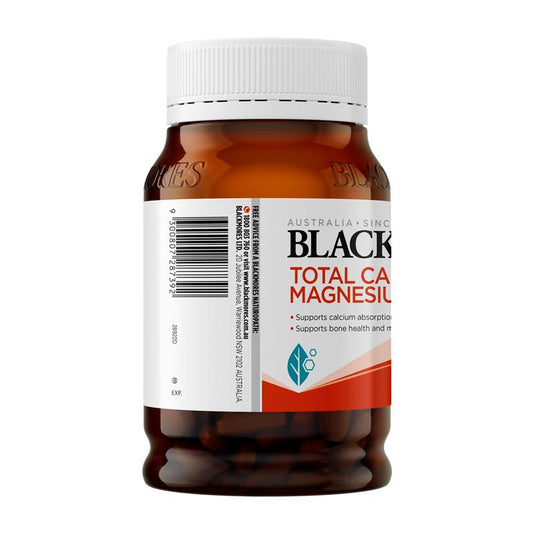 Blackmores Total Calcium and Magnesium + D3 - 200 Tablets for Bone Health-Auzzi Store