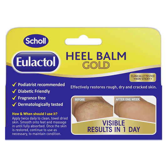 Scholl Eulactol Gold Heel Balm 60ml – 25% Urea for Dry Cracked Feet – view 2