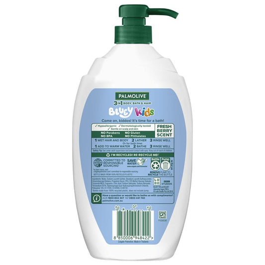 Palmolive Kids Bluey 3 in 1 Berrylicious Body Bath & Hair 1 Litre - Gentle & Fun – view 2