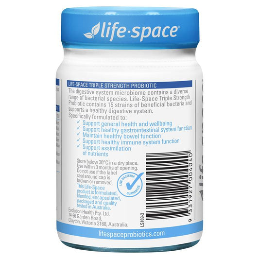 Life-Space Triple Strength Probiotic - 30 Capsules for Enhanced Gut Health - Auzzi Store