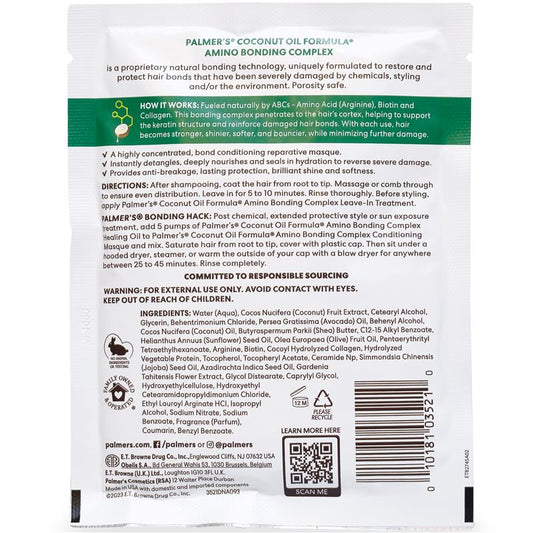 Palmer's Amino Bonding Conditioner Masque Pack 60g - Intensive Hair Repair