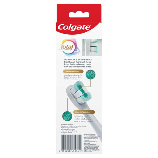 Colgate Total Advanced Battery Power Refills - 2 Pack for Ultimate Clean-Auzzi Store