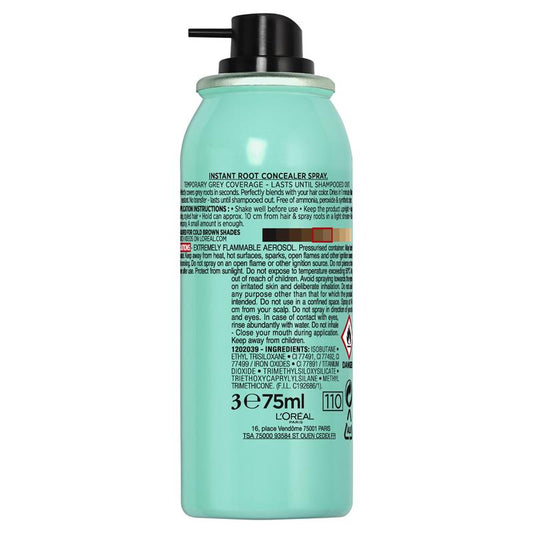 L'Oreal Paris Magic Retouch Temporary Root Concealer Spray - Cool Brown 75ml - Auzzi Store