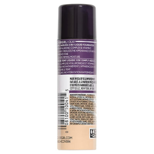 Covergirl Olay Simply Ageless 3in1 Liquid Foundation Medium Beige – view 2