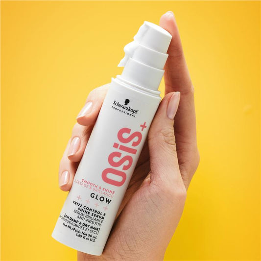 Schwarzkopf Osis+ Glow Frizz Control & Shine Serum 50ml - Smooth & Shiny Hair