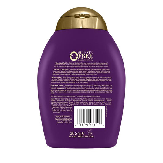 OGX Thick & Full + Volumising Biotin & Collagen Conditioner - 385ml-Auzzi Store