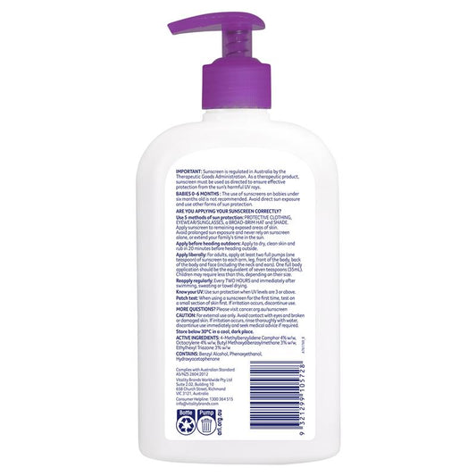 Cancer Council SPF 50+ Kids Sunscreen 500ml Pump - Gentle Protection for Children-Auzzi Store