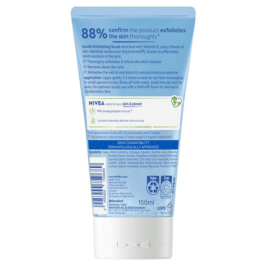 NIVEA Daily Essentials Gentle Refreshing Face Scrub 150ml - Exfoliate & Refresh-Auzzi Store