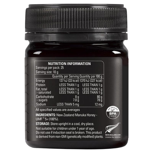Comvita UMF 5+ Manuka Honey 250g - Authentic New Zealand Honey – view 2