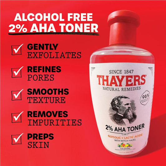 Thayers Pore Refining 2% AHA Tonic Toner 355ml - Exfoliating Facial Toner – view 2