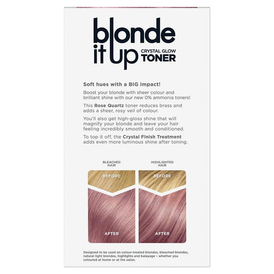 Clairol Blonde It Up Crystal Glow Semi-Permanent Toner - Rose Quartz 135g – view 2