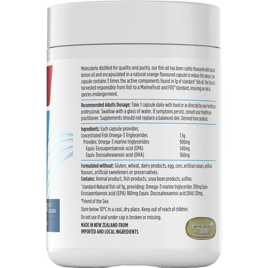 Nutra-Life Omega 3 Triple Strength Odourless 150 Capsules - Heart & Brain Health-Auzzi Store