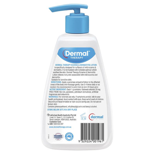 Dermal Therapy Eczema Moisturising Lotion 250mL - Relief for Dry & Irritated Skin-Auzzi Store