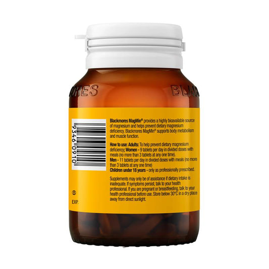Blackmores MagMin 500mg Bioavailable Magnesium Tablets, 100 Count – view 2