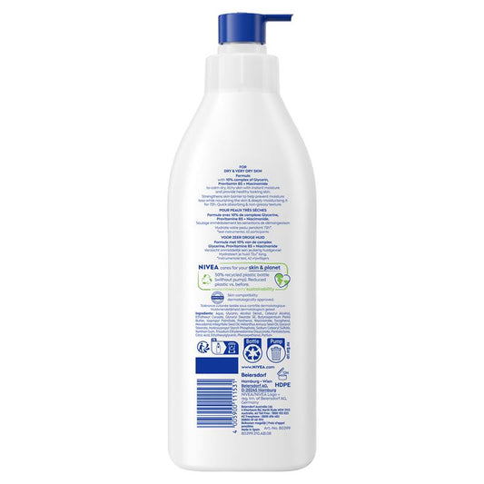 NIVEA Repair & Care Body Lotion Moisturiser 72H 400ml - Ultimate Skin Nourishment-Auzzi Store