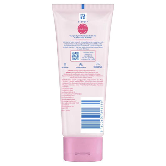 Johnsons Baby Moisturising Cream Tube 100g - Gentle Hydration for Baby's Skin