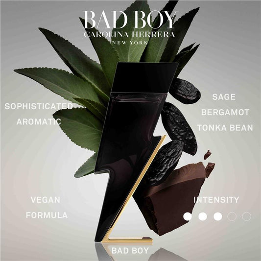 Carolina Herrera Bad Boy Eau De Toilette 100ml & Shower Gel 2 Piece Set – view 2 - Auzzistore
