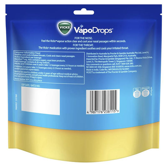 Vicks VapoDrops Butter Menthol - 70 Lozenges for Soothing Comfort – view 2