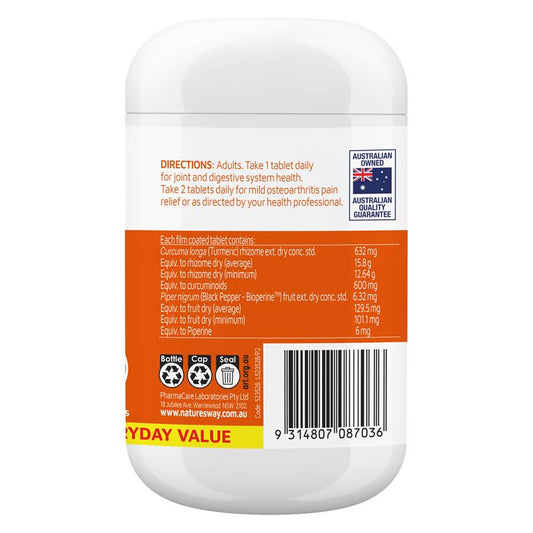 Nature's Way Curcumin - 120 Tablets: Nature's Anti-Inflammatory Powerhouse – view 2