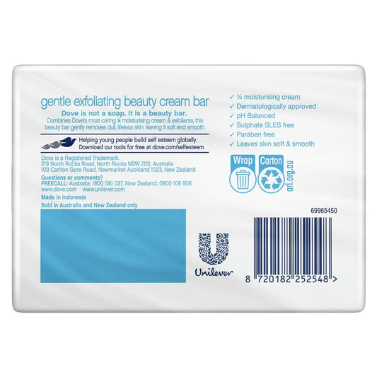Dove Exfoliating Beauty Cream Bars 4x90g – Moisturizing & Cruelty-Free – view 2