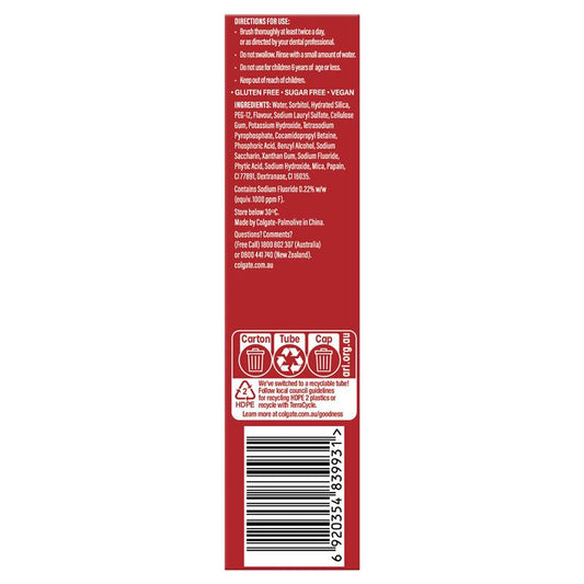 Colgate Optic White Natural Enzymes Toothpaste - Peach Mint 100g-Auzzi Store