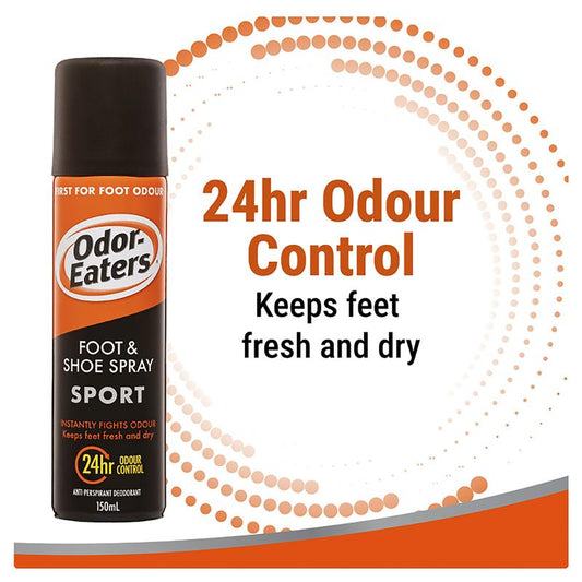 Odor-Eaters Sport Foot & Shoe Spray 150ml – 24hr Odor & Sweat Control – view 2