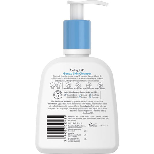 Cetaphil Gentle Skin Cleanser 236ml - Hydrating Cleanser for All Skin Types – view 2